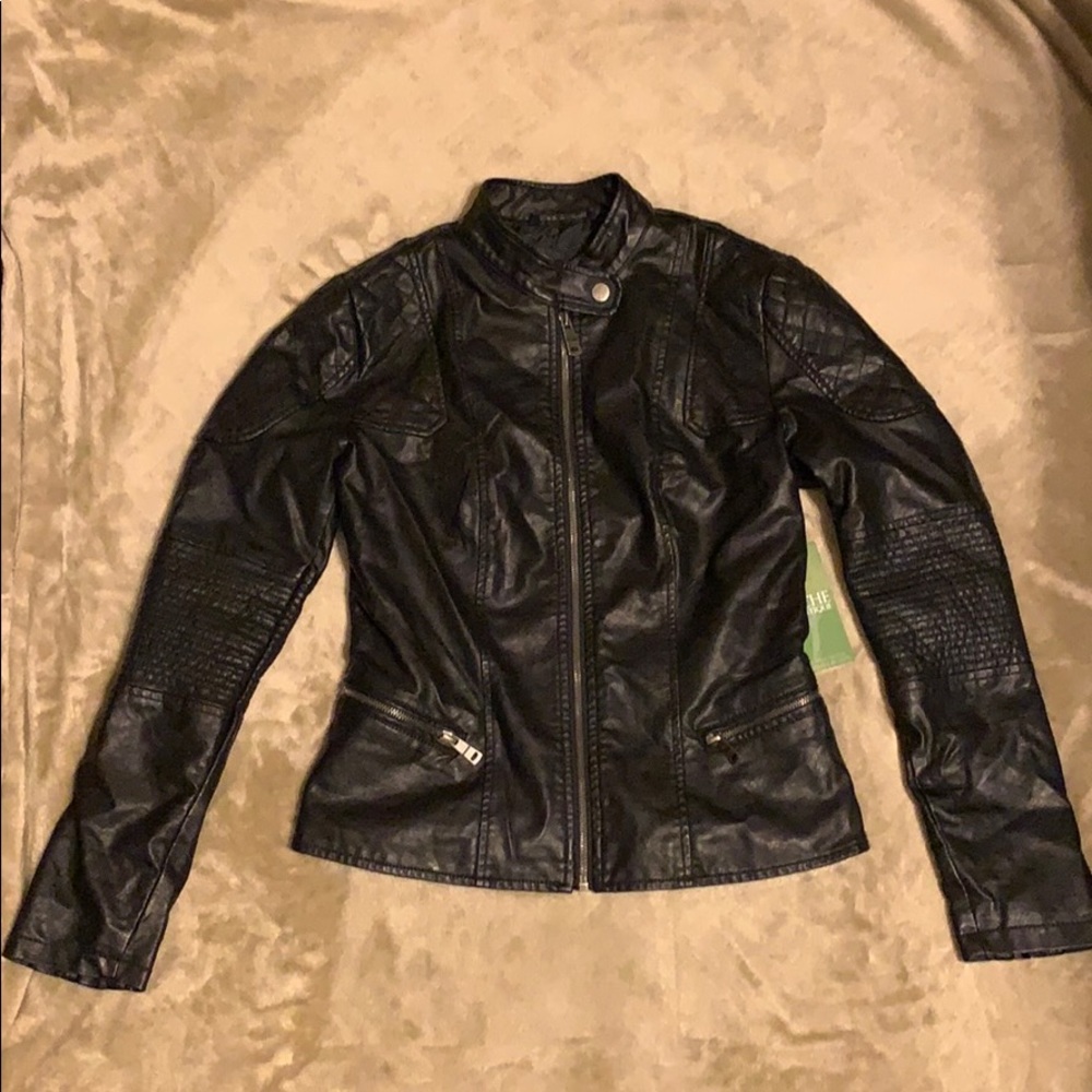 Leather jacket - faux